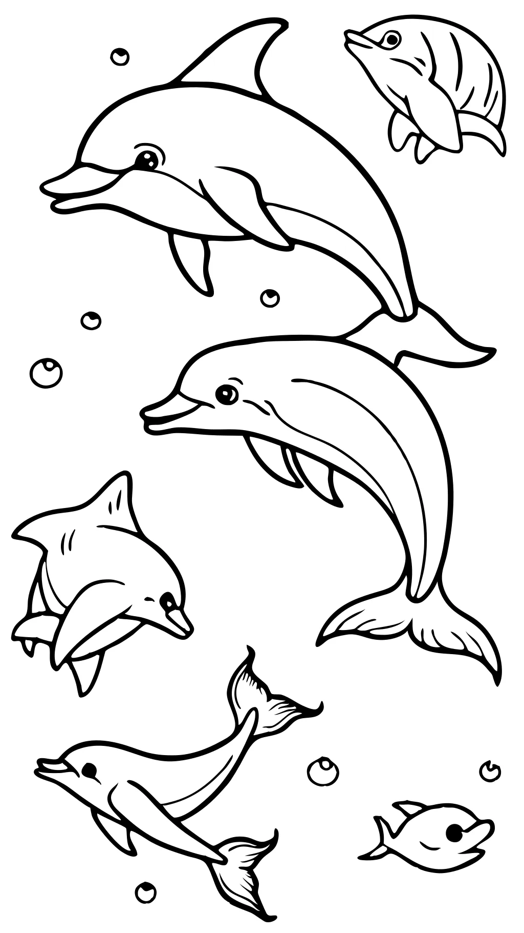 printable dolphin coloring pages